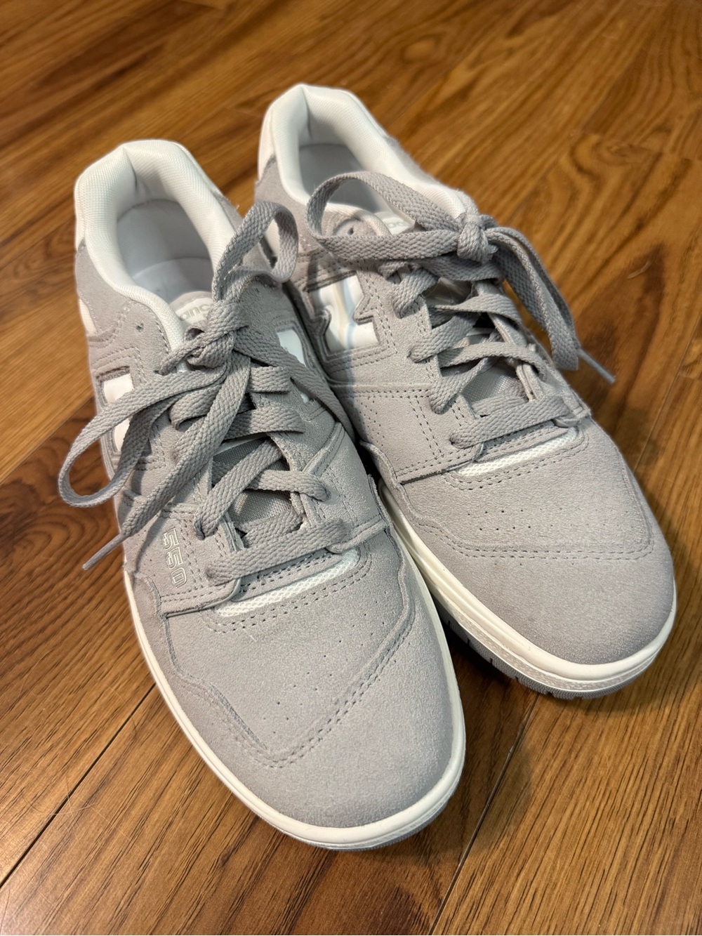 New Balance Gray Suede Men’s Sneakers - Picture 1 of 4